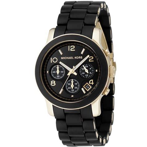 michael kors runway watch screen protector|Michael Kors black chronograph watch.